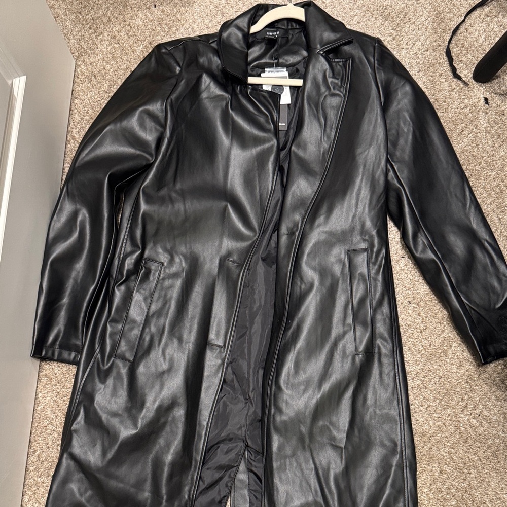 Leather Trench Coat
